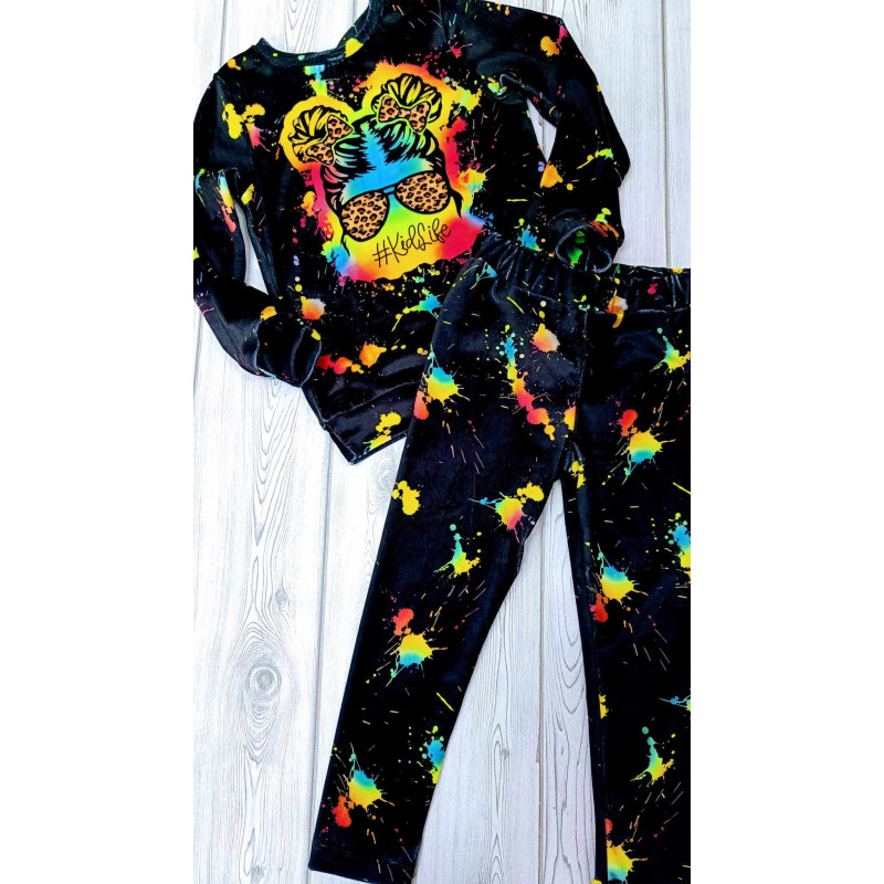 Set Velour W Colorful KLEKSY