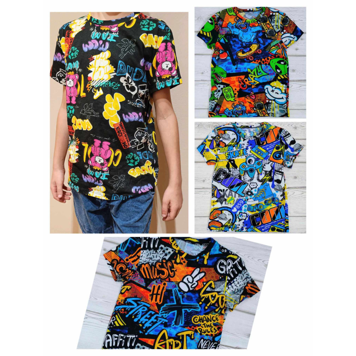 T-shirt CHŁOPIĘCA GRAFFITI