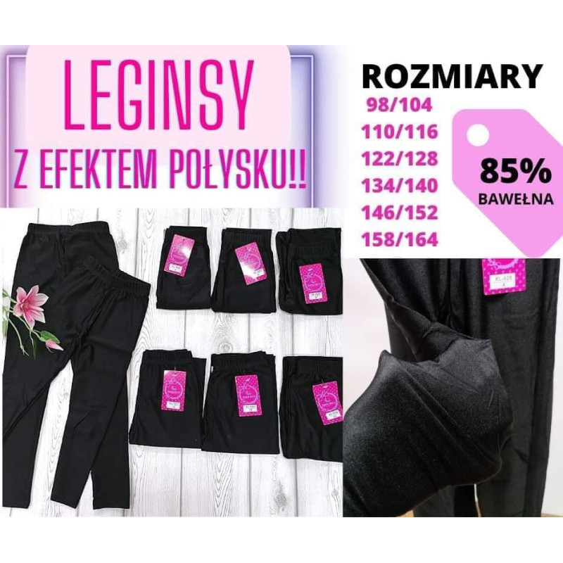 leggings mit efektem połysku