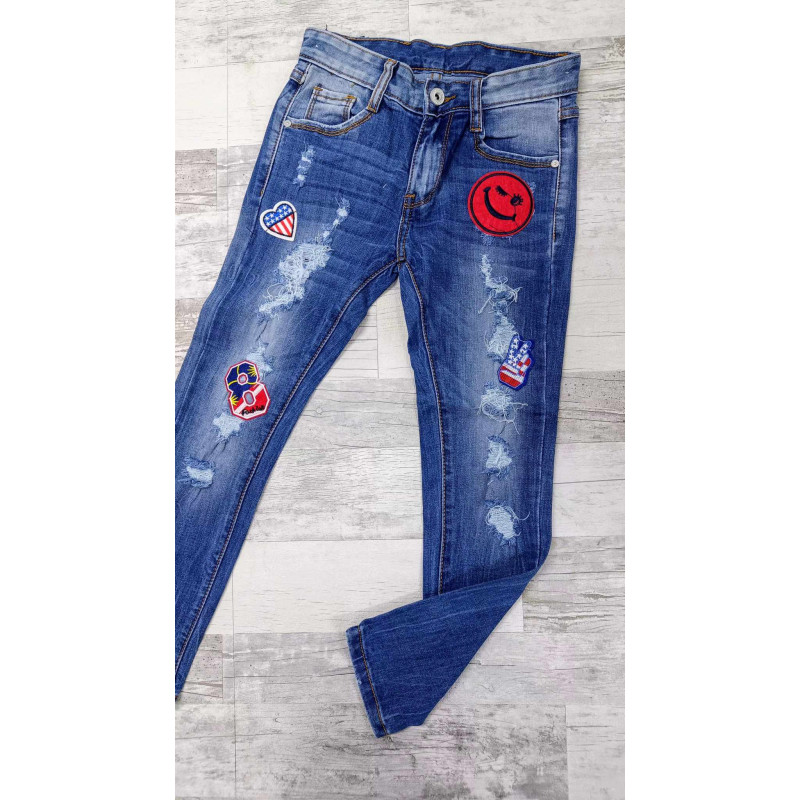Nohavice Jeans S NASZYWKAM+ REGULACJA
