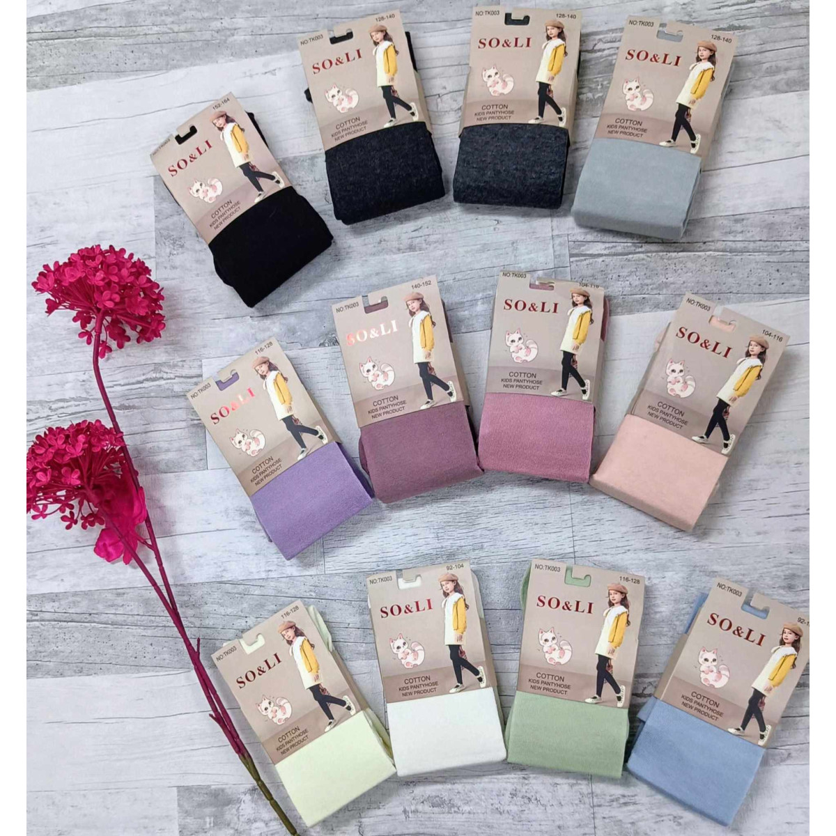 Tights BAWEŁNIANE Colorful SO&LI