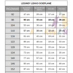 LEGINSY BAWEŁNA LEKKO OCIEPLANE ZEBRA PL