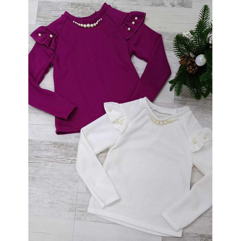 Geripptes oberteil SWETERKOWA Mit PEREŁKAMI