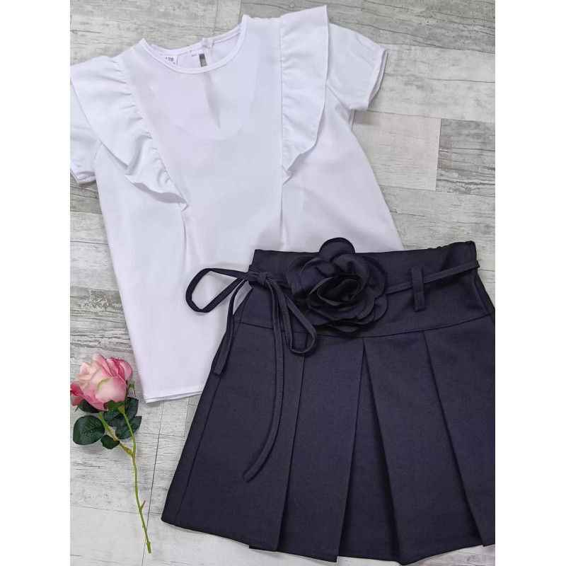 Skirt Pleated Flower