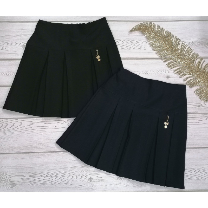 Rok Geplooid Feestelijk NA GUMCE PL GRANAT/CZARNA