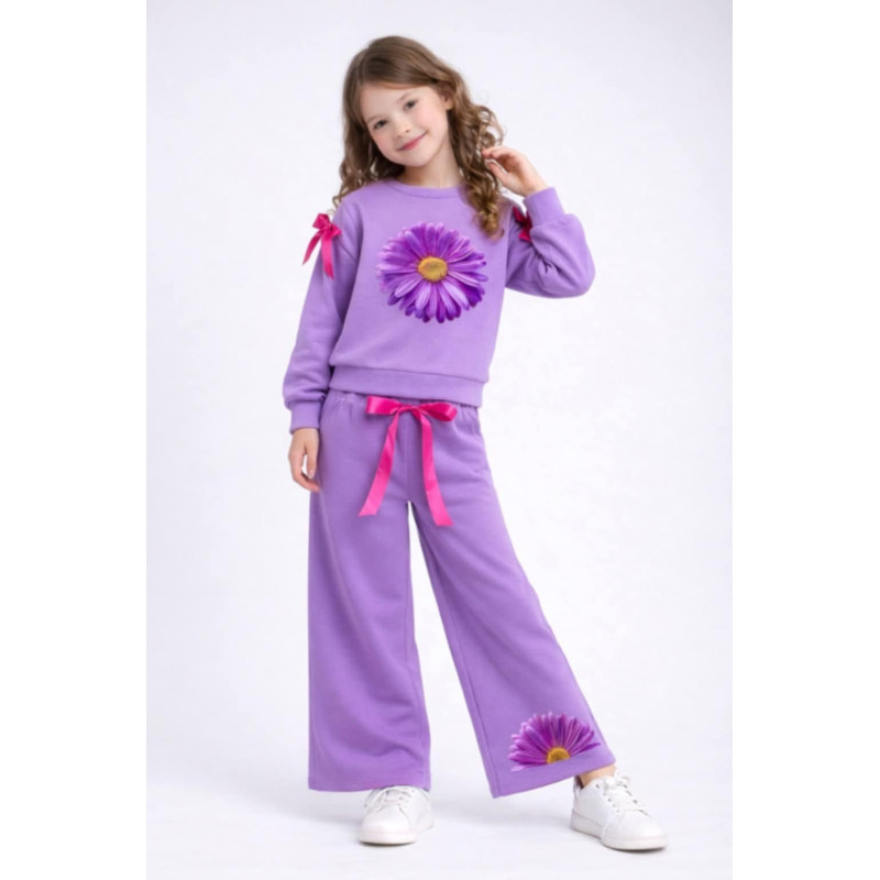 Set Teplákové W KWIATKI S KOKARDKAMI