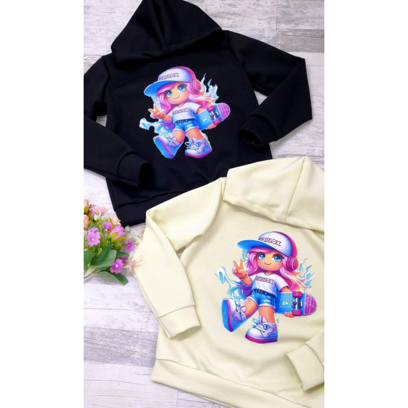 Mikina MASEŁKO ROBLOX DZIEWCZYNKA W CZAPCE