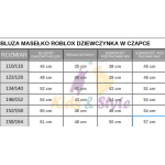 Mikina MASEŁKO ROBLOX DZIEWCZYNKA W CZAPCE