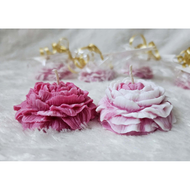 PODZIĘKOWANIA KOMUNIJNE - ŚWIECZKA SOJOWA PIWONIA