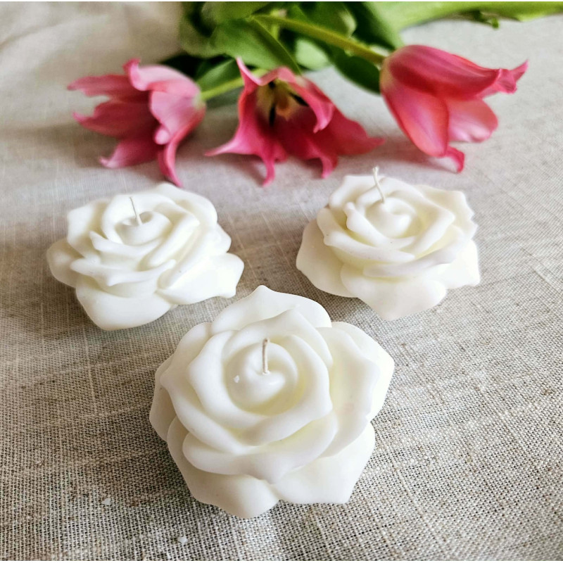 PODZIĘKOWANIA KOMUNIJNE - ŚWIECZKA SOJOWA Ruža