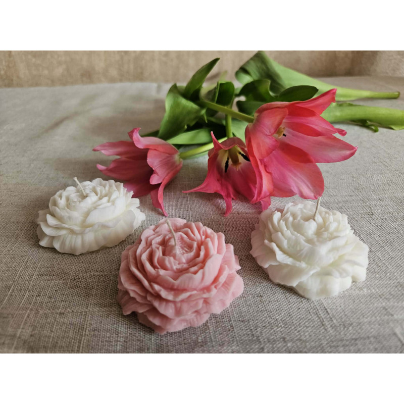 PODZIĘKOWANIA KOMUNIJNE - ŚWIECZKA SOJOWA PIWONIA