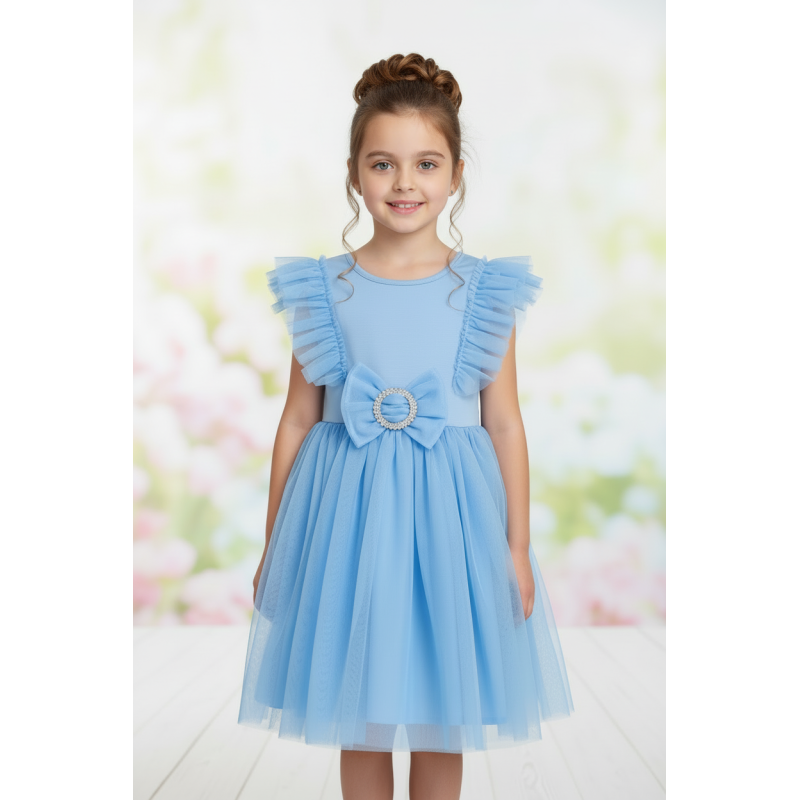 Сукня З Фатином I Бантом ELASTYCZNA