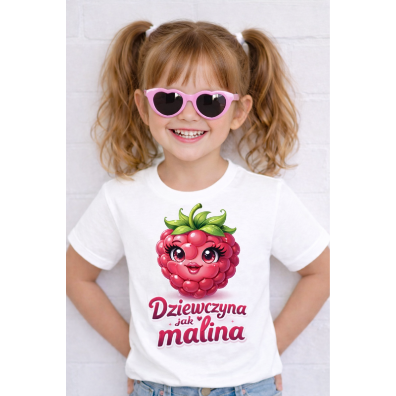 Tričko DZIEWCZYNA JAK MALINA 100% Bavlna PL
