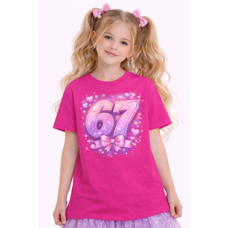 TRIČKO SIX SEVEN SO SRDCIAMI 100% BAVLNA/FARBY