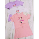 Geripptes oberteil mit dziewczynką cekinki