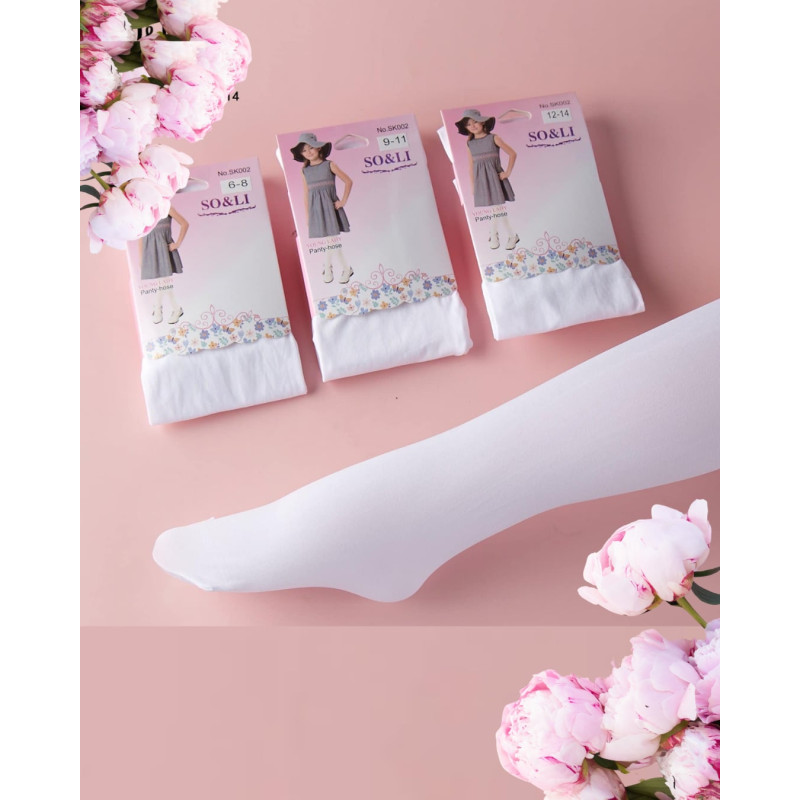 SO LI tights white smooth strong