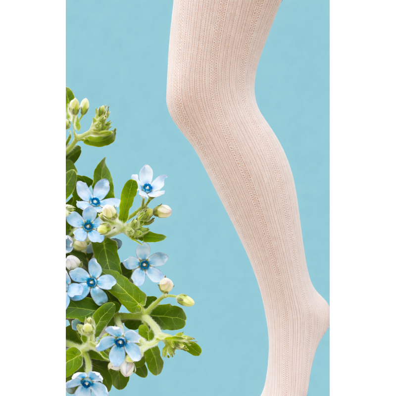 Kinderstrumpfhose mit hellem Streifen, bunt