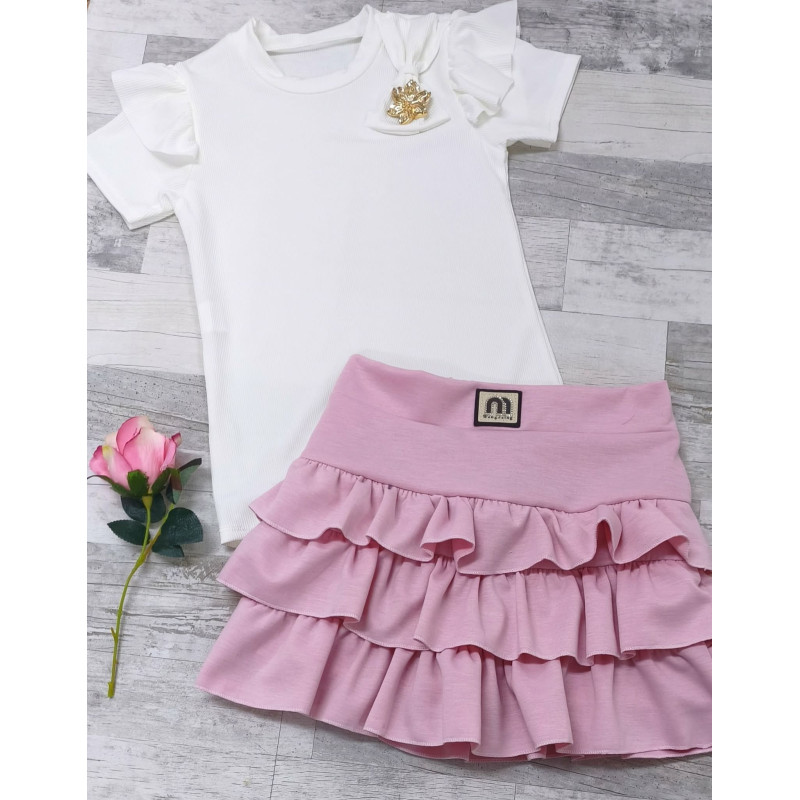 Spódnico spodenki z falbankami