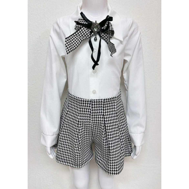 ZESTAW W PEPITKĘ Shirt+Shorts+KOKARDA