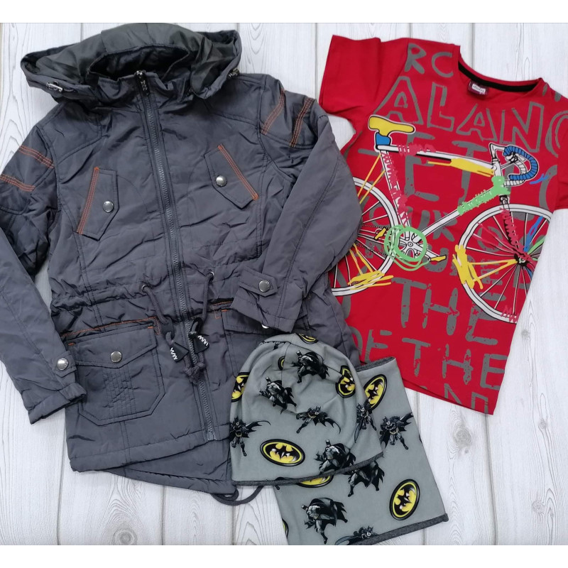 Kurtka Parka Lekko Ocieplana dla Chłopców - Kids & Style